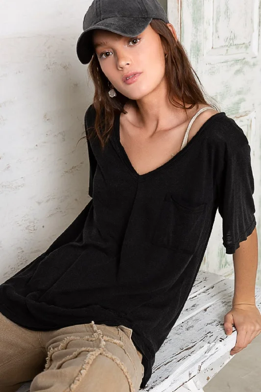 V-Neck Short Sleeve T-Shirt New Arrivals