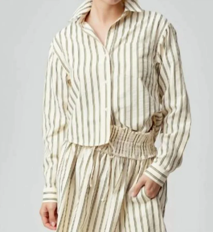 Vada Shirt In Faro Stripe Fashion-Forward