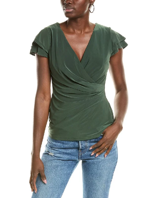 Vince Camuto Surplice Top Feminine Soft - Hued Styles