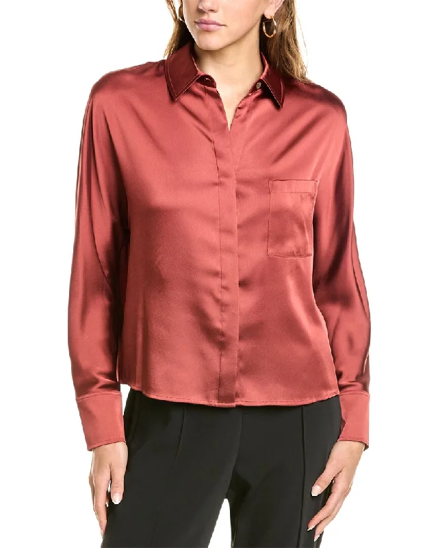 Vince Satin Dolman Sleeve Blouse Special Offers, Don't Miss