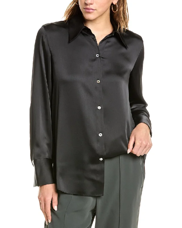 Vince Satin Shirt Summer Essentials