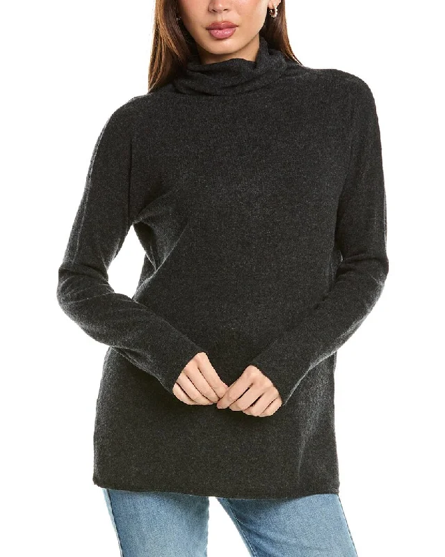 Vince Turtleneck Wool & Cashmere-Blend Sweater Tunic Holiday Sale