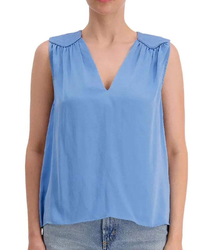 Vivi Top In Blue Pearl Redefining Women's Style