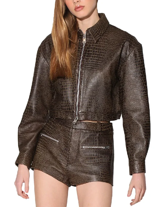 Walter Baker Julie Leather Short Save On Inspired Styles