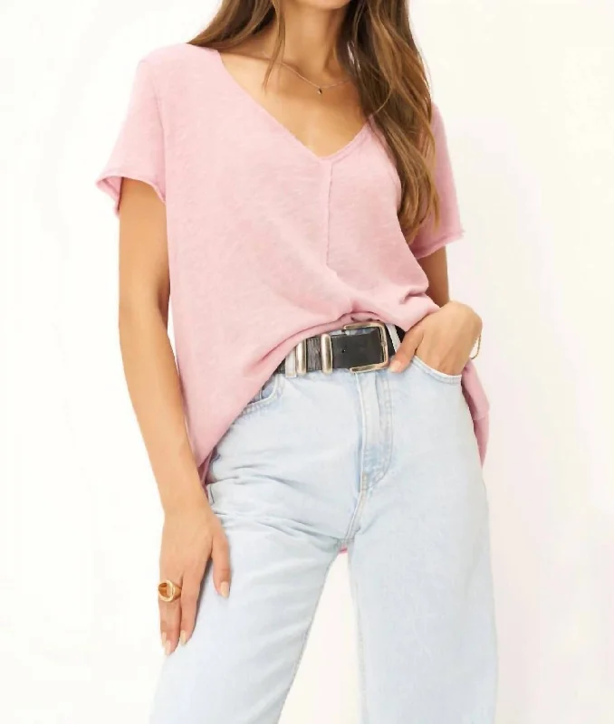 Wearever Tee In Blushing Mauve Elegant Attire For The Modern Lady