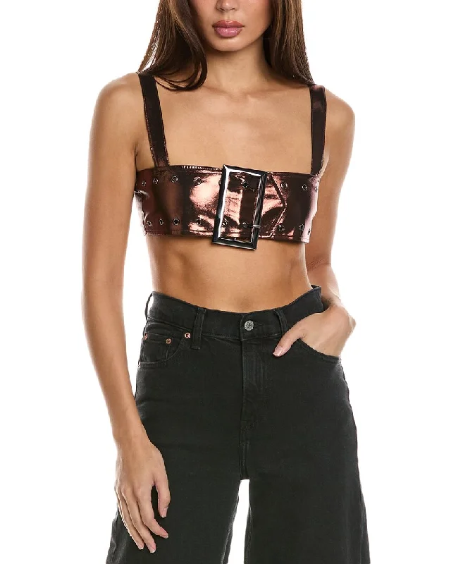 WeWoreWhat Buckle Bandeau Top Versatile Style Wardrobe