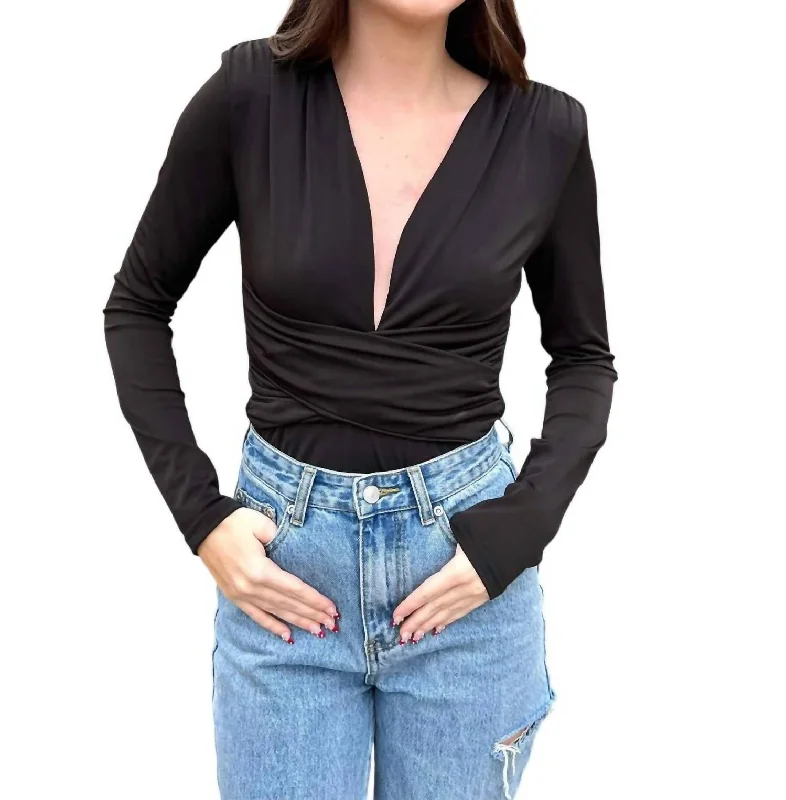 Wish You Could Bodysuit In Black Vintage Style Clothing Sale