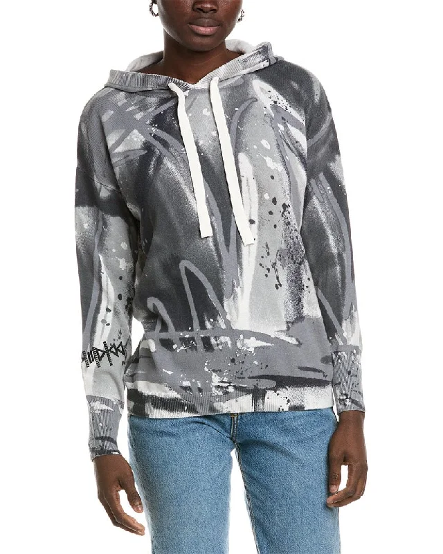 WISPR Urban Graffiti Silk-Blend Hoodie Snag Fabulous Fashion Bargains