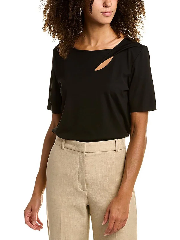 Womens Asymmetric Keyhole Blouse Special Offers, Don't Miss