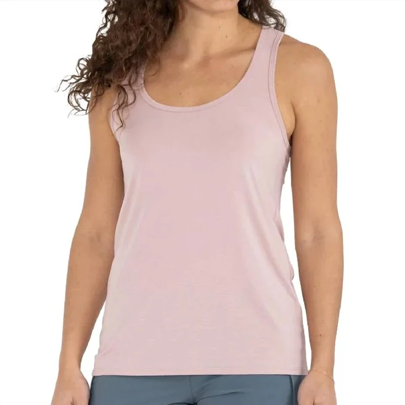 Women's Bamboo Racerback Tank Top In Harbor Pink Shop Our Looks