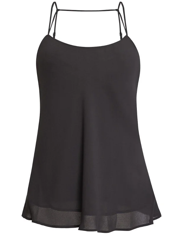 Womens Chiffon Scoop Neck Camisole Top Additional Time-Limited Offers