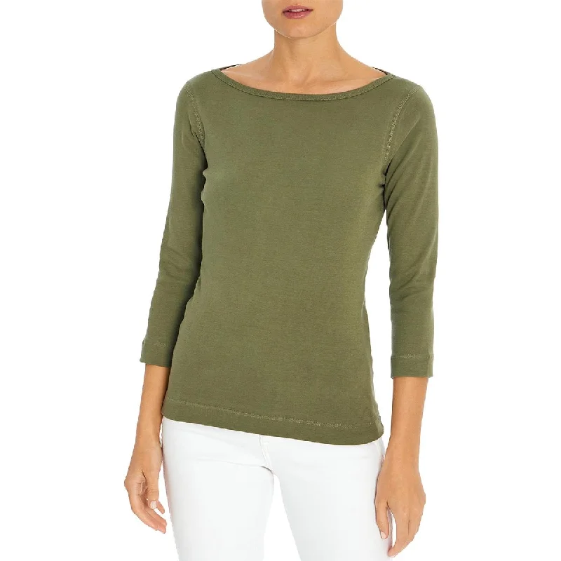 Womens Cotton 3/4 Sleeves Pullover Top Save On Inspired Styles