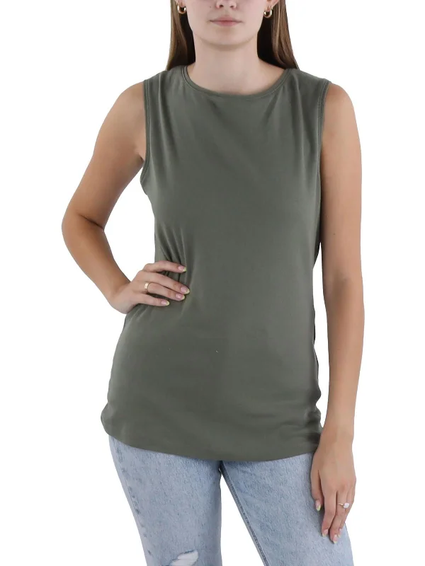 Womens Cotton Boatneck Tank Top Step Ahead, Lead The Trend