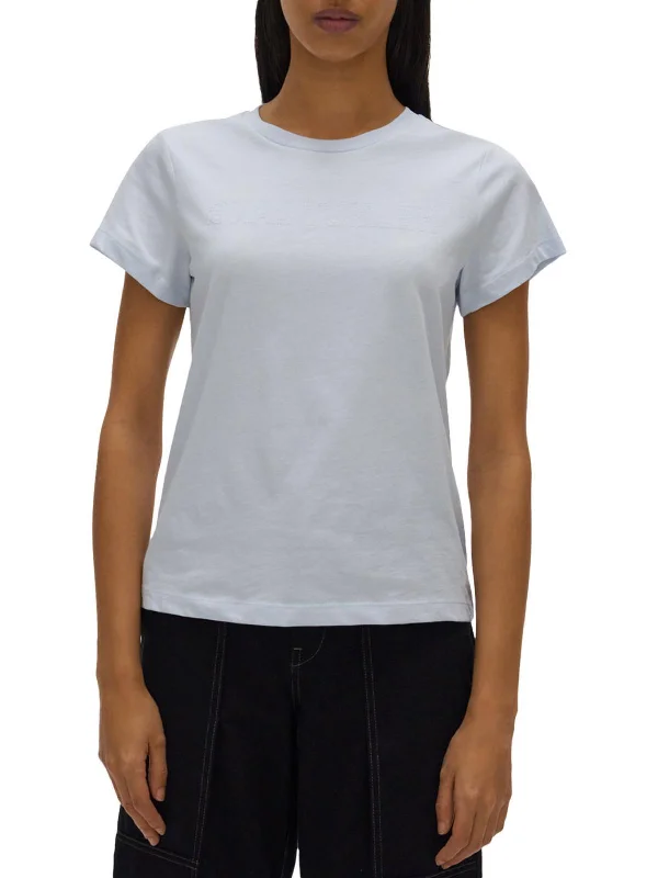 Womens Cotton Logo T-Shirt Fashion Forward Femme