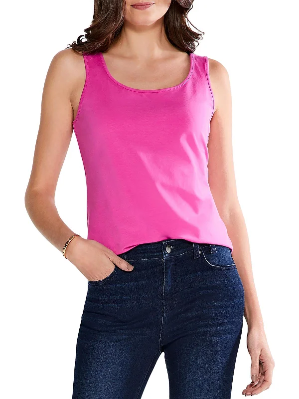 Womens Cotton Scoop Neck Tank Top Shop Sales