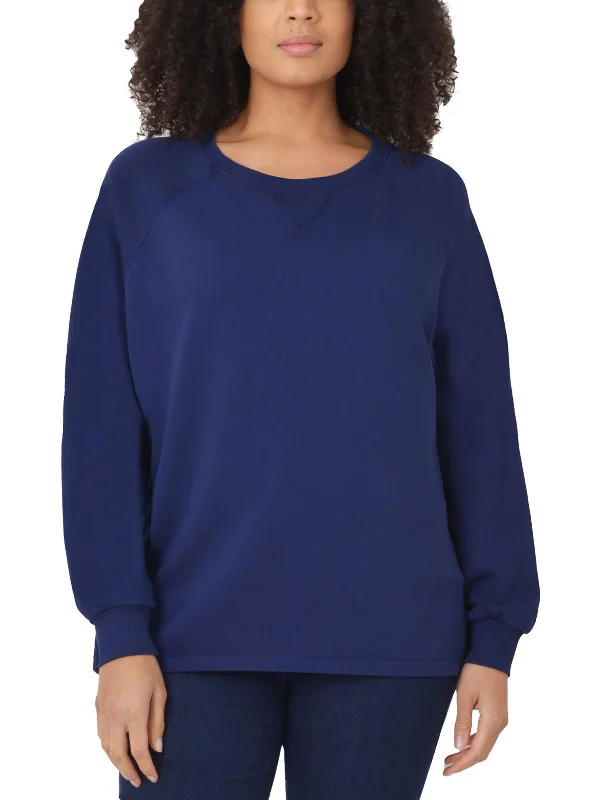 Womens Crewneck Long Sleeve Sweatshirt Effortless Grace