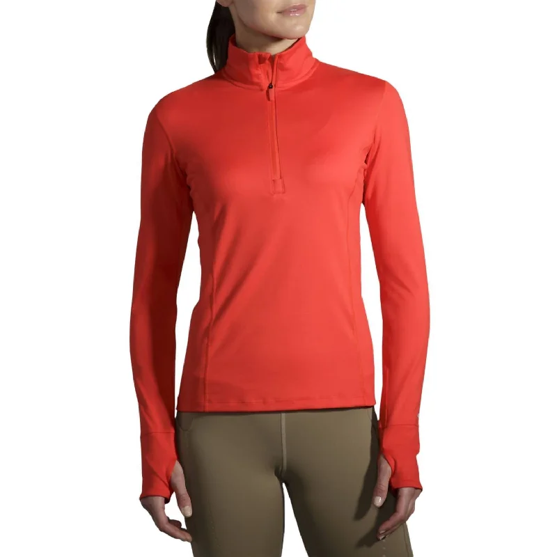 Women's Dash 1/2 Zip Running Top In Jamberry Mid Season Sale