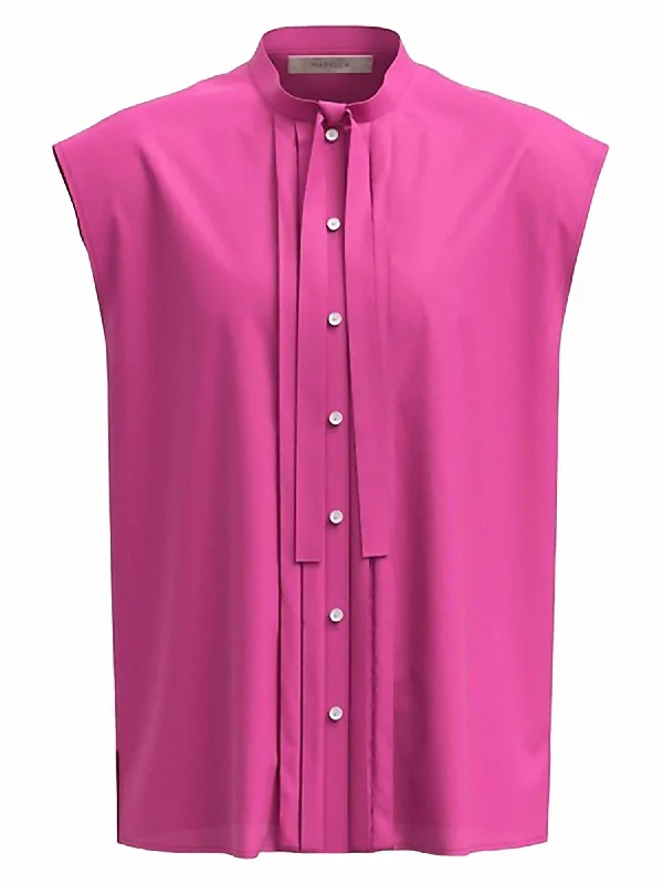 Women's Doroty Blouse In Shocking Pink Seasonal Clearance