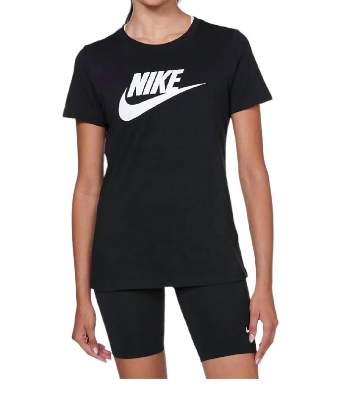 Women's Essential Icon T-Shirt In Black Shop Our Looks