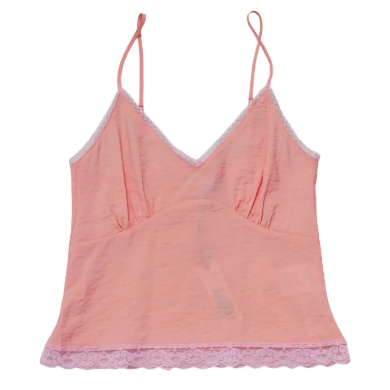 Women's Jerry Cami Top In Peach Season Sale