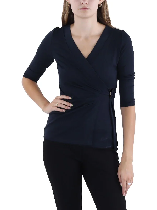 Womens Jersey O-Ring Blouse Your Timeless Wardrobe Awaits