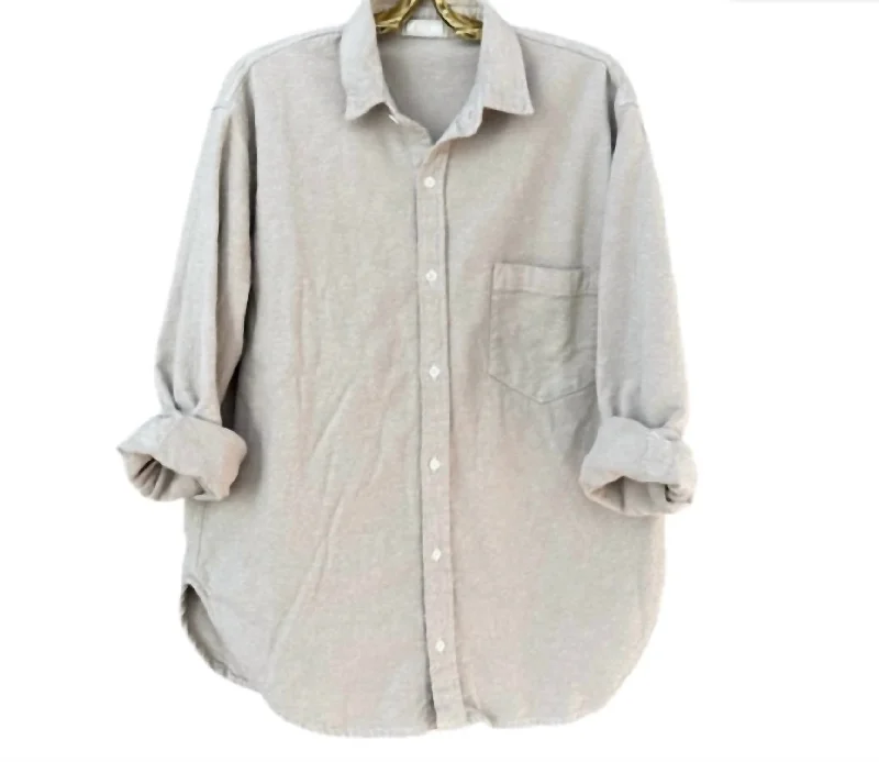 Women's Jojo Linen Shirt In Sand Best Sellers