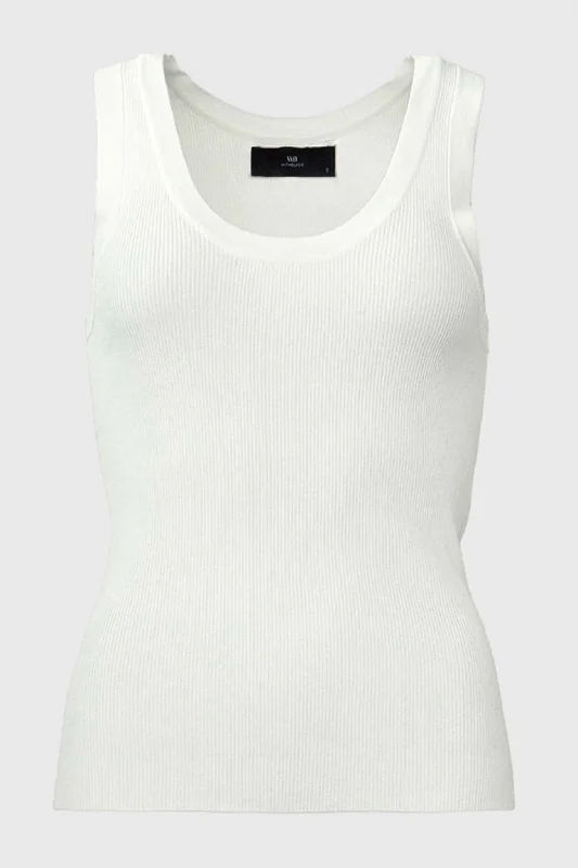 Women's Lewis Tank Top In White Trendy Fashion For Women