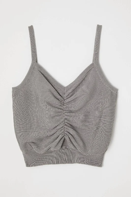 Women's Middle Shearing Cami In Gray Bid Farewell To The Old Season