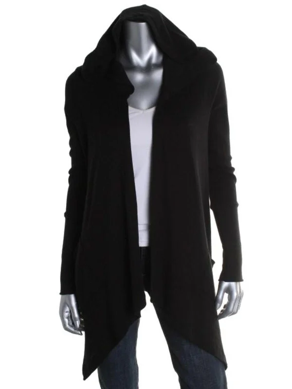 Womens Modal Blend Hooded Wrap Top Minimalist Elegant