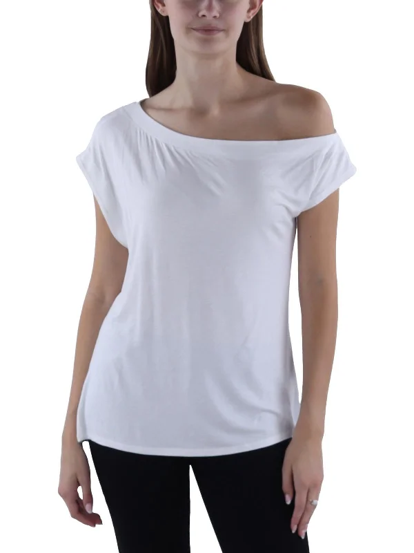 Womens Off The Shoulder Shirt Pullover Top Daily Essentials