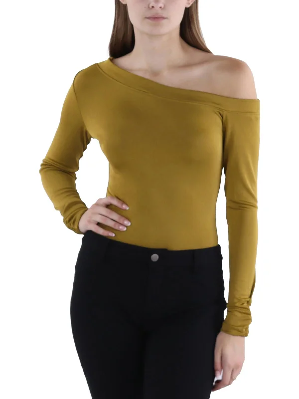 Womens One Shoulder Casual Bodysuit Gift Ideas