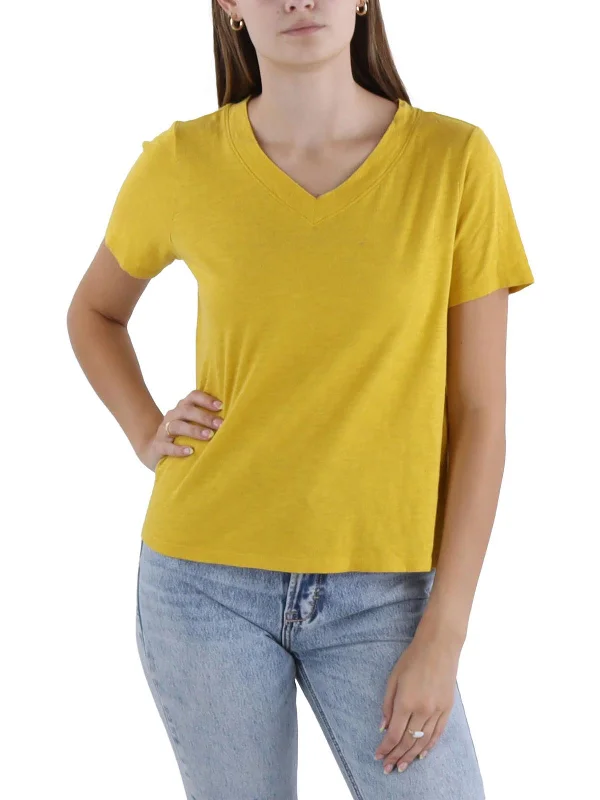 Womens Organic Cotton V-Neck Blouse Style Breakthroughs