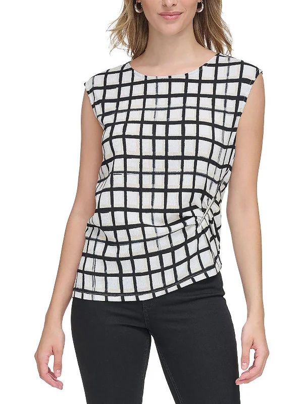 Womens Plaid Office Pullover Top Crazy Discounts, Hurry Up