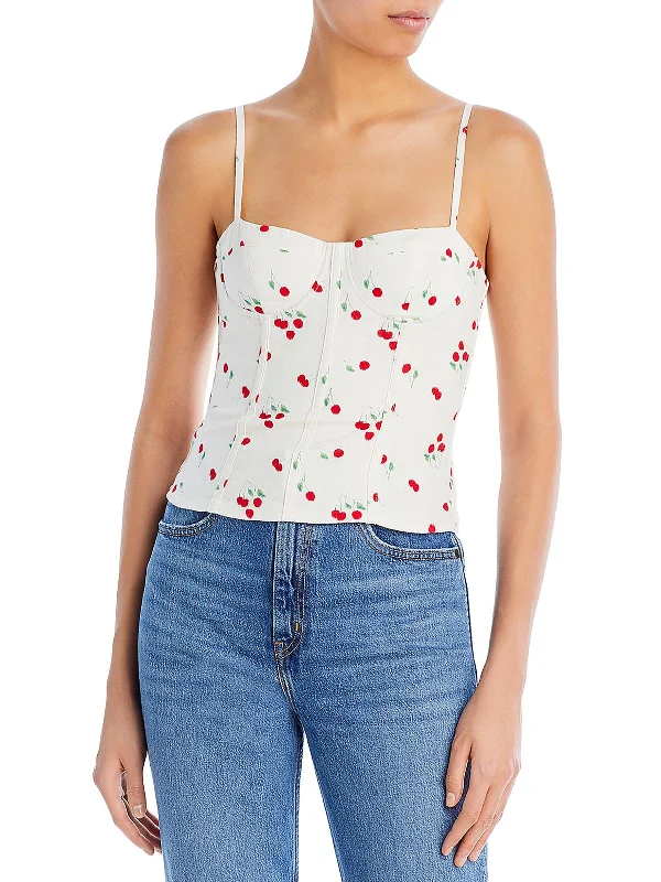 Womens Printed Bustier Cropped Budget-Friendly Fashion