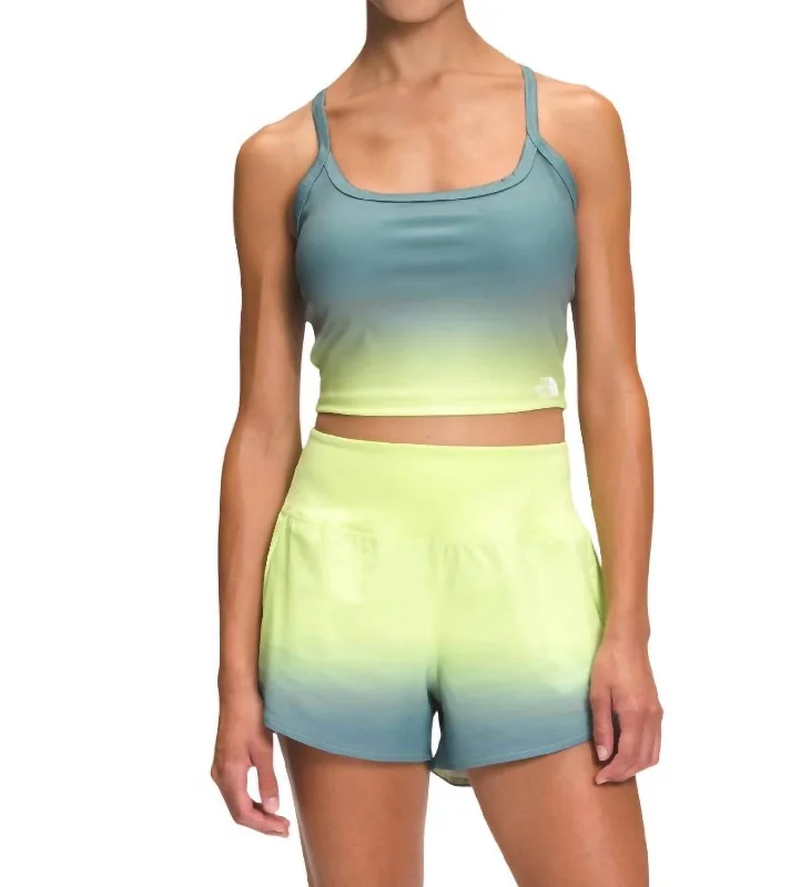 Women's Printed Dune Sky Tanklette Top In Goblin Blue Ombre Sky Print Mega Sale