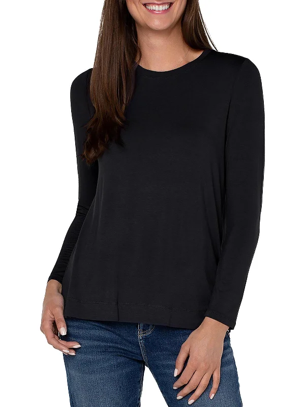 Womens Scoop Neck Casual Pullover Top Limited - Edition Drops