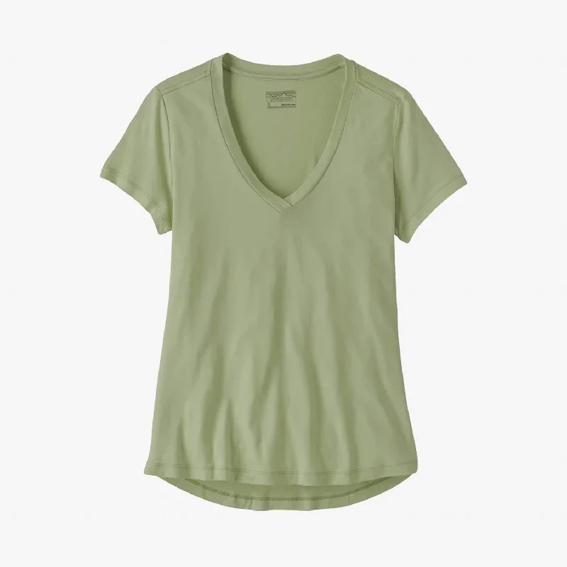 Women's Side Current Tee Top In Salvia Green Limited Time Offer