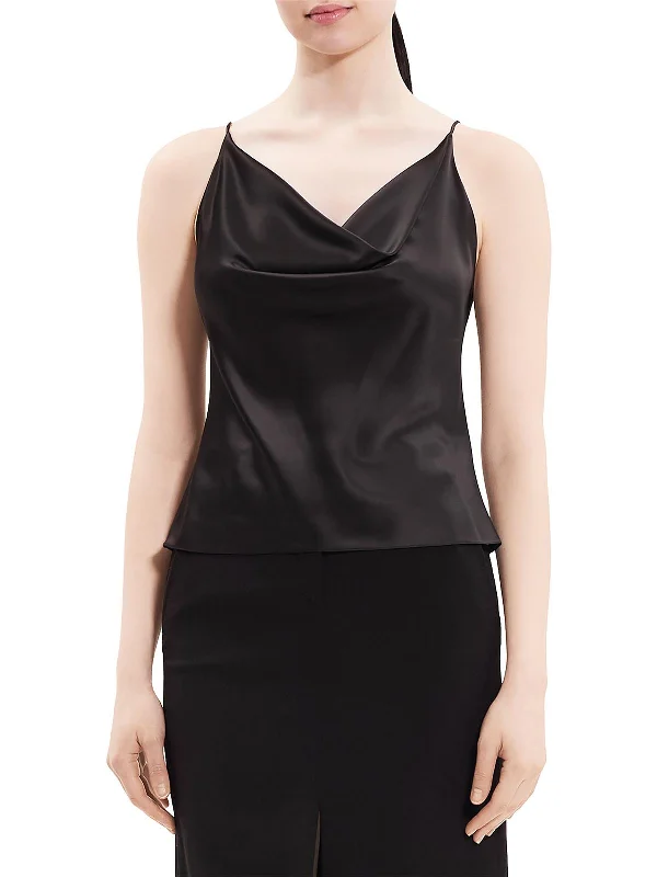 Womens Silk Cowl Neck Cami Get The Latest Trends