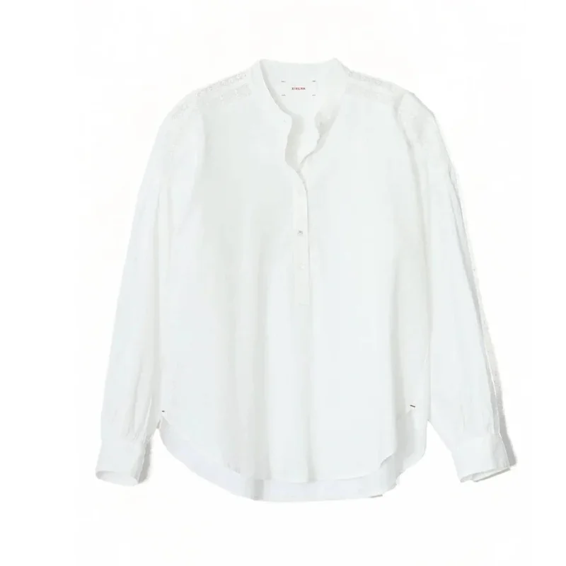 Women's Slater Top In White Effortless Comfort