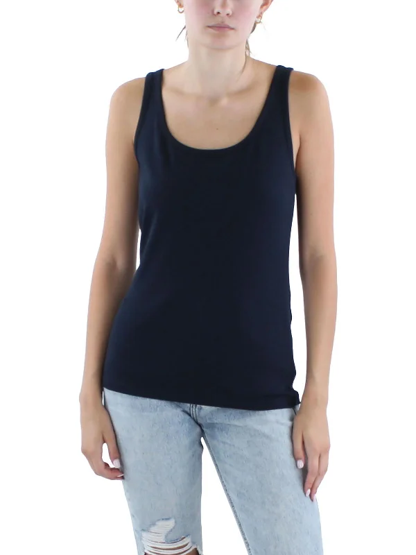 Womens Sleeveless Ribbed Tank Top Stylish Basics