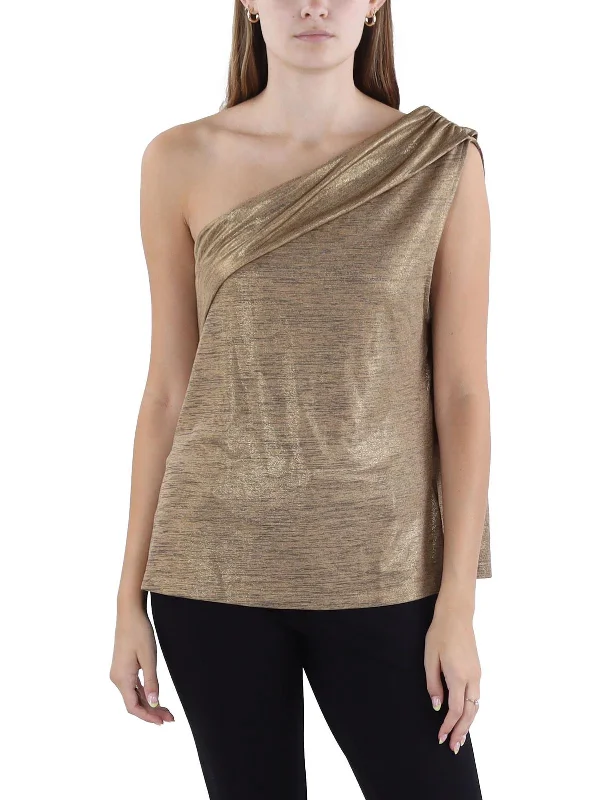 Womens Slouchy One Shoulder Blouse Trend Driven Wardrobe