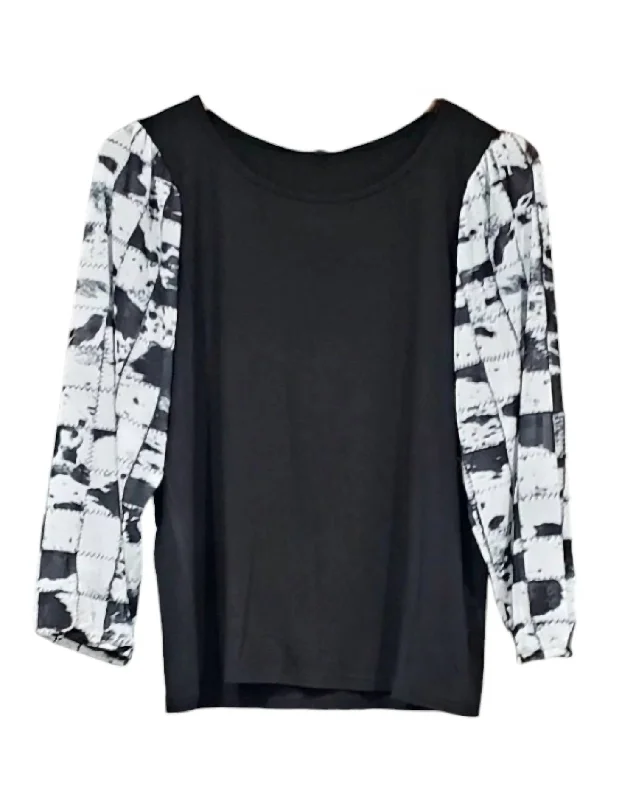 Women's Stand Out In The Herd Top In Black All Season Basics Discount