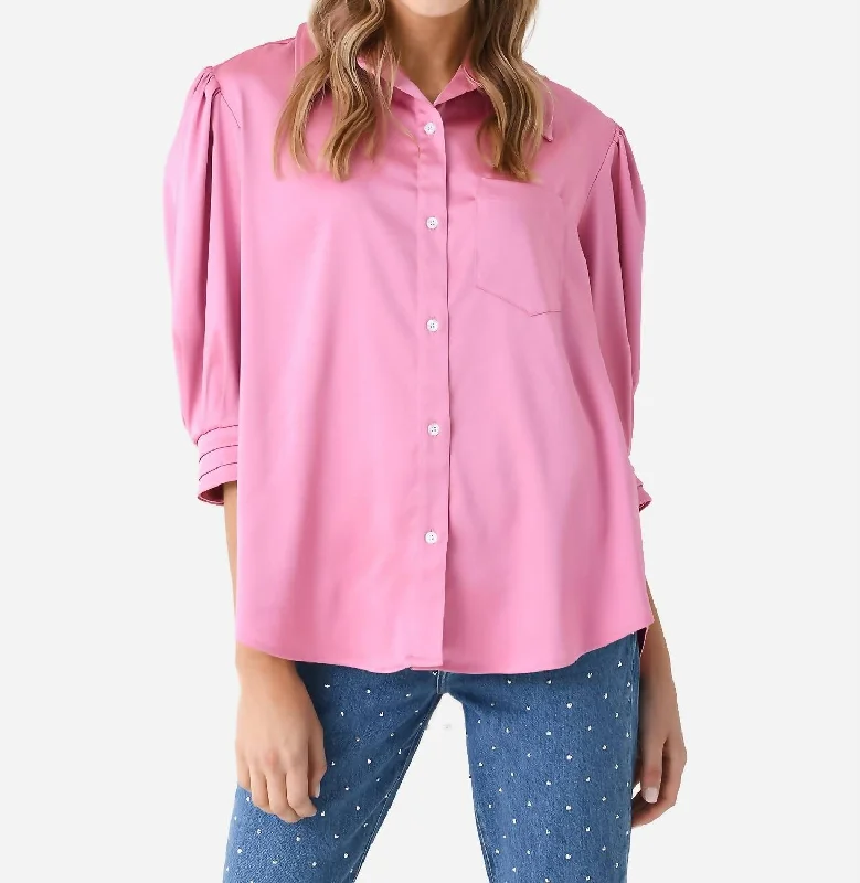 Women's The Jill Top In Petal Pink Redefining Women's Fashion