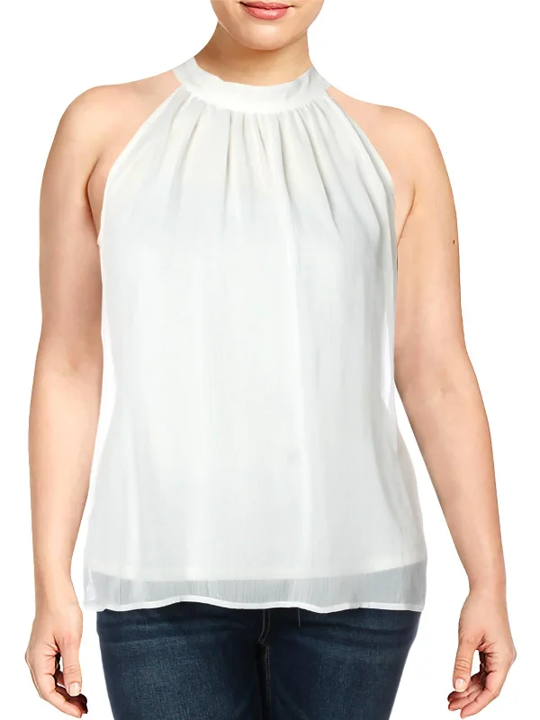 Womens Tie Neck Sleeveless Halter Top Best Sellers