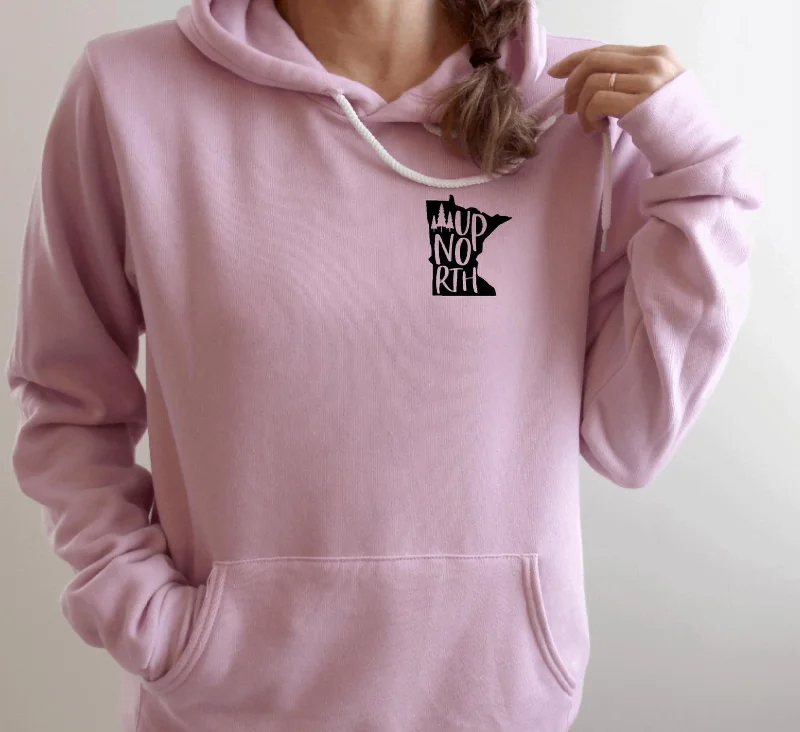 Women's Up North Hoodie In Lilac Dreamy Aesthetic