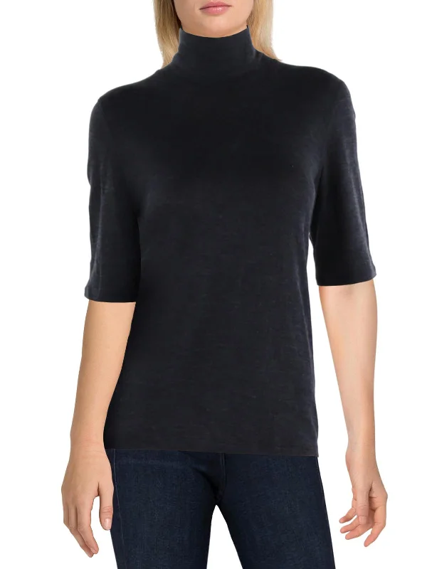 Womens Wool Lightweight Turtleneck Top Comfortable Clothes