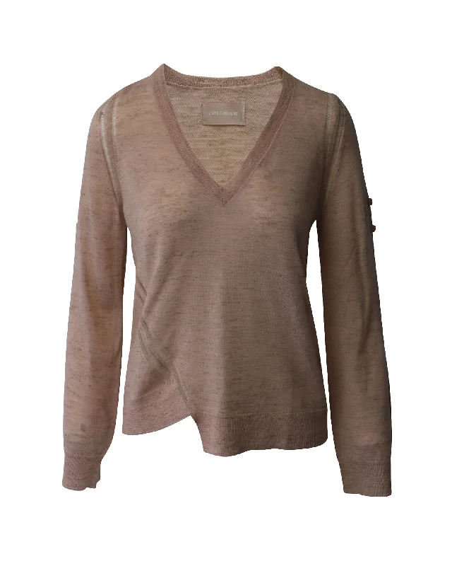 Zadig & Voltaire Rilby Sweater in Pink Cotton End Of Season Sale