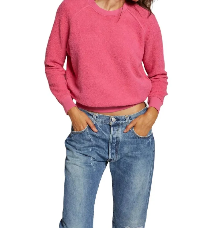 Ziggy Crewneck Sweatshirt In Peony Daily Deals