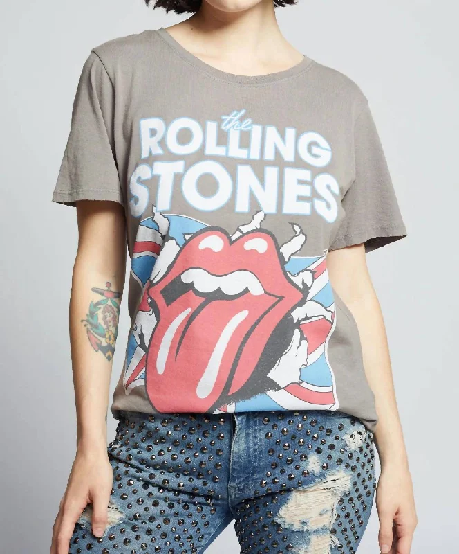 1962 Rolling Stones Tee In Steel Grey Trendy Threads