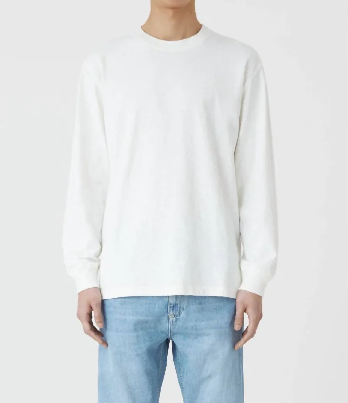 24/7 Long Sleeves Shirt In Ivory Trend Alert